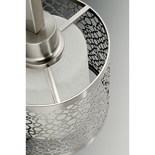 Progress Lighting Mingle Collection 4-Light Brushed Nickel Etched Parchment Glass Global Pendant Light by Progress Lighting - Image 4