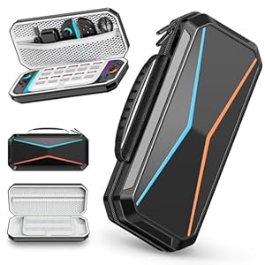 Lmcpa Carrying Case for Nintendo Switch 2 (2025), Hard Shell Travel Case with Storage Pockets for Accessories & Games, Protective Portable Pouch for 2025 Switch 2nd gen [7.9 inch], Black