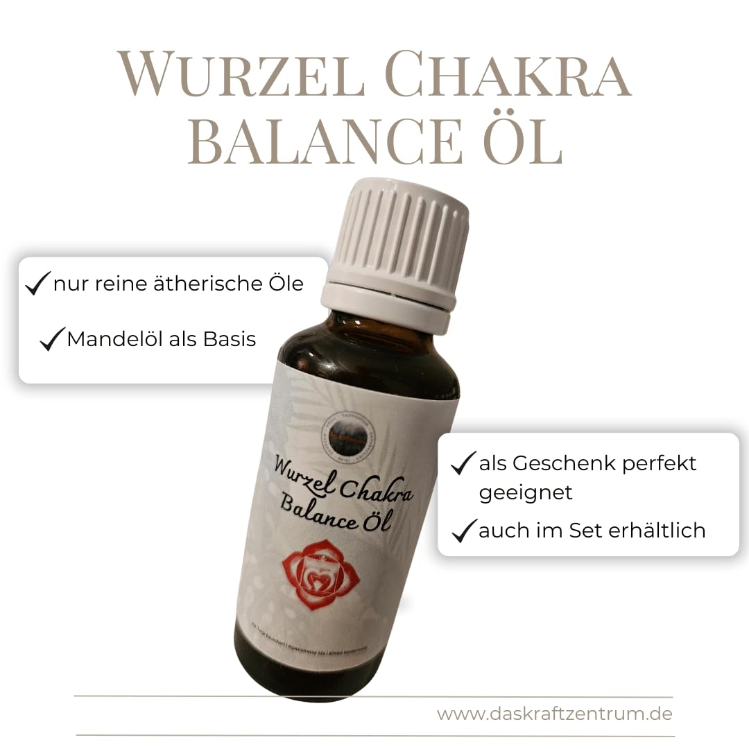 Chakra Balance Öl Set (7 Chakren) | Handgemachte Aromapflege- & Massageöle auf Mandelölbasis | Ganzheitliche Balance, Achtsamkeit & energetische Harmonie