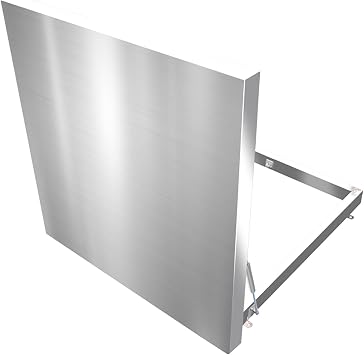 Highly Sealed Basement Window Well Covers, Stainless Steel Roof Deck Hatch, Egress Roof Window, roof hatch cover, Roof Access Lid for Wellheads, Cellar, Manhole, Inspection PortLxW 65x70cm/25.6x27.6i