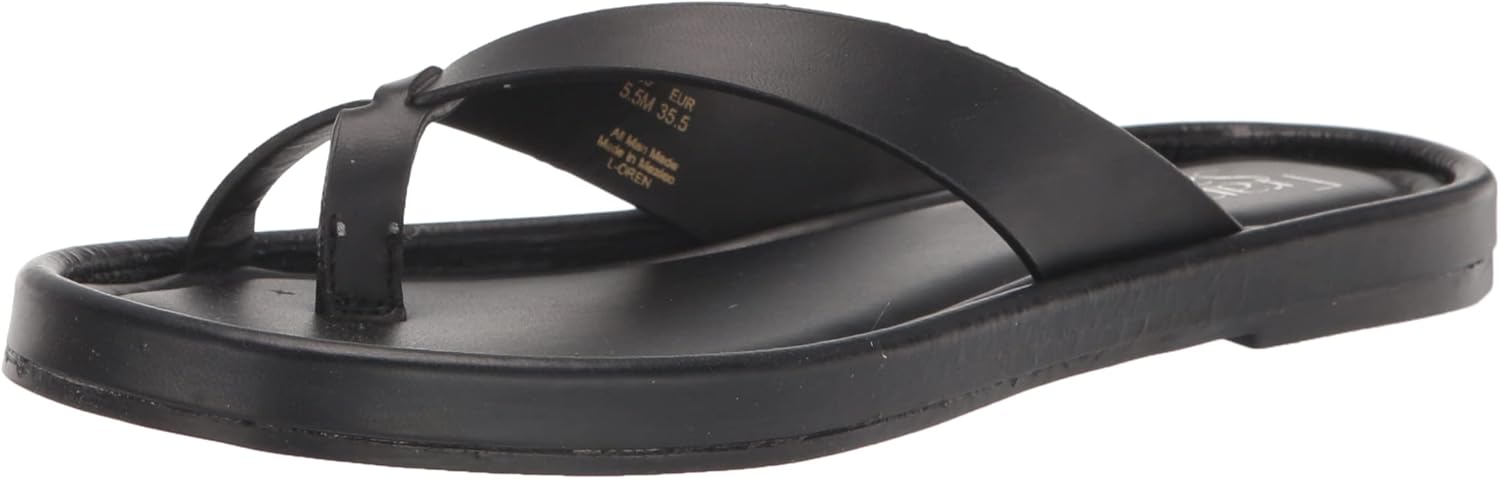 Franco Sarto Womens L-Oren Slide Sandal Black 6.5 M
