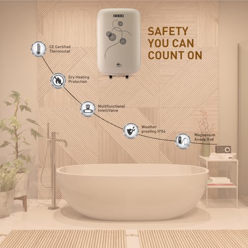 Image of Usha Aquagenie Neo 6 Litre Storage Water Heater with Free Installation (Ivory)
