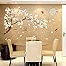 Produktbild Czxmp Chinesischen Stil Wandaufkleber Weiße Magnolie Blütenblätter Vögel Vogelkäfig Aufkleber Schlafzimmer Wohnzimmer Veranda Dekor Abziehbilder Groß