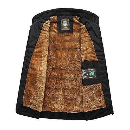 Image of Spanye Men's Casual Vest Padded Puffer Jacket Vests Stand Collar Plus Size Warm Sleeveless Coat