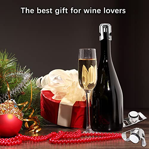 CHRISLZ 6PCS Champagne Stopper RVS Vacuüm Wijnfles Stopper Retain Freshness Sealing Plug (6) - Image 6