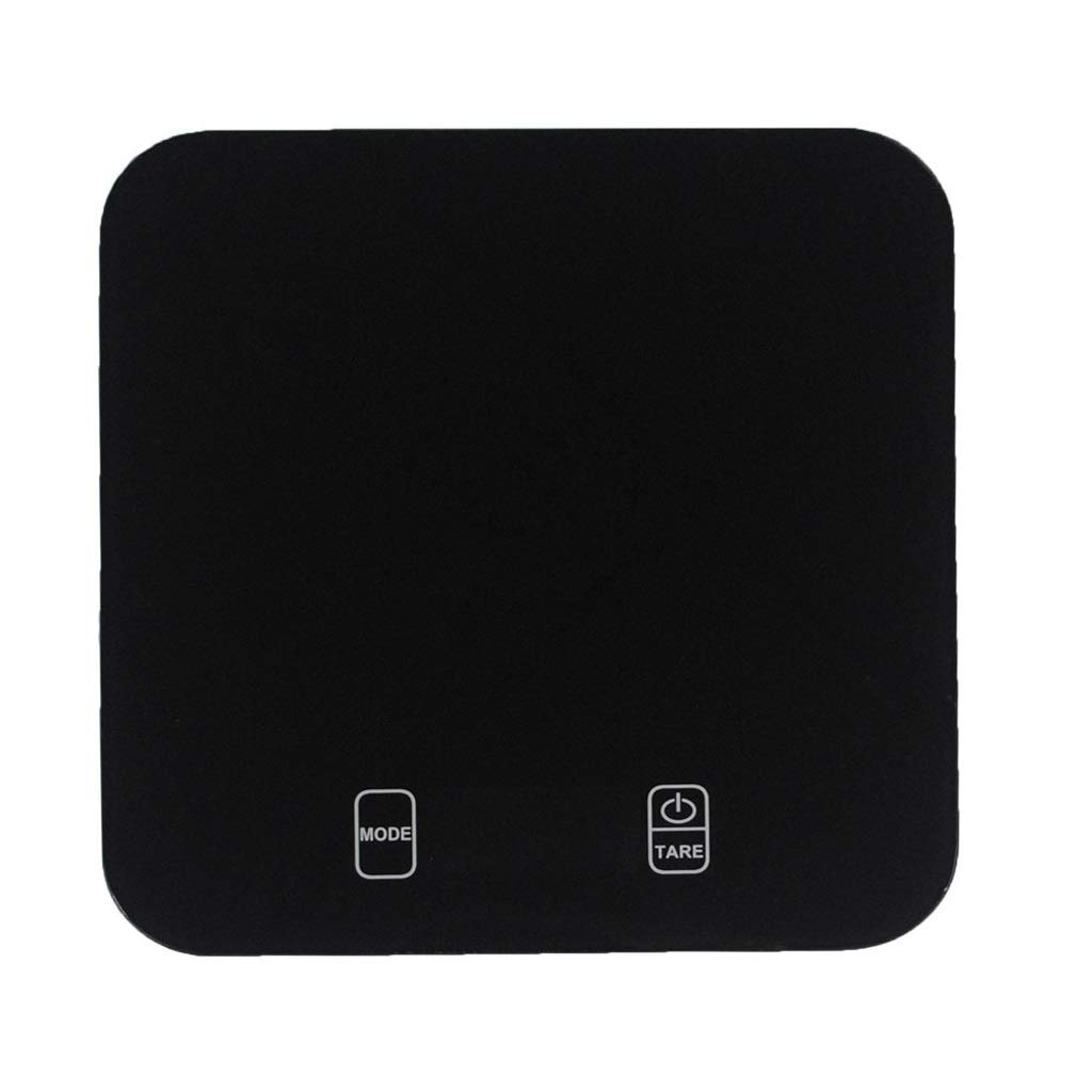 Digital Kitchen Scales, Advanced Touch Scale Tempered Glass Electronic Food Scales with LCD Backlight Tare Auto Off Function (White 200 * 200 * 21mm)