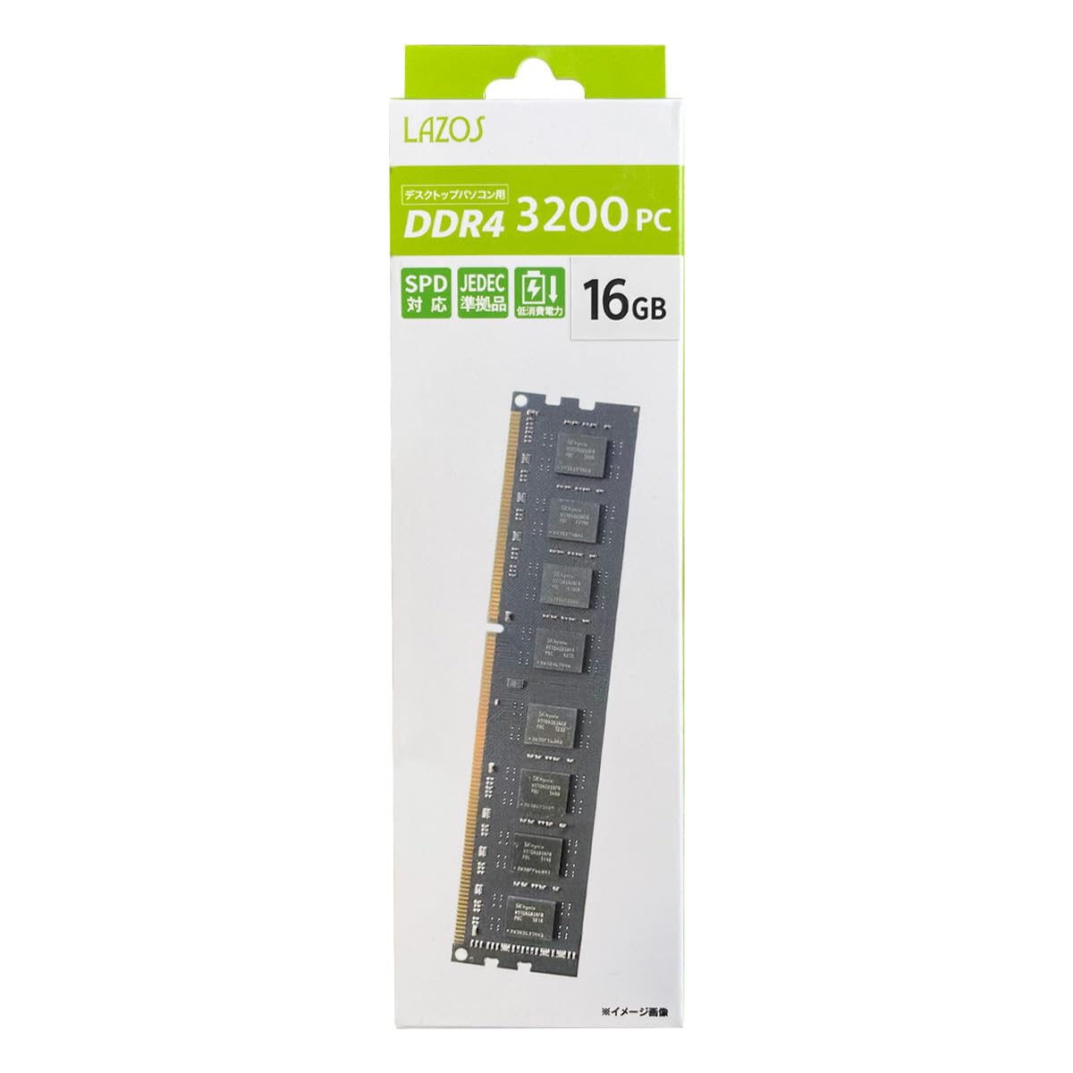 Amazon | Lazos ラソス DDR4-3200 16GB デスクトップ用 L-D4D16G-3200