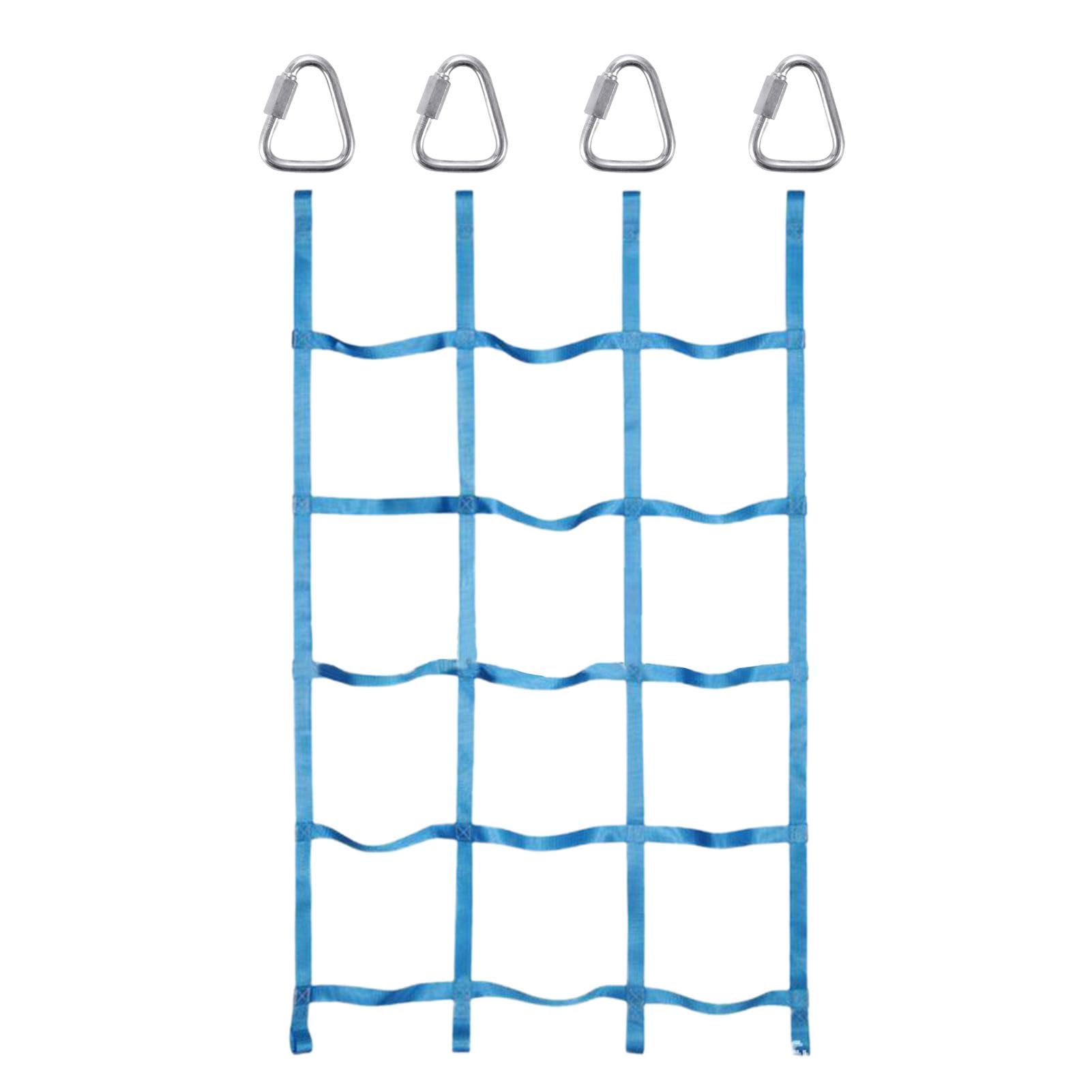 Climbing Net for Kids Outdoor, 1.8x1.1m Climbing Cargo Net Kids, Climbing Net for Playground Treehouse Jungle Gyms Backyard School, N-inja Obstacle Course Accessories for Kids