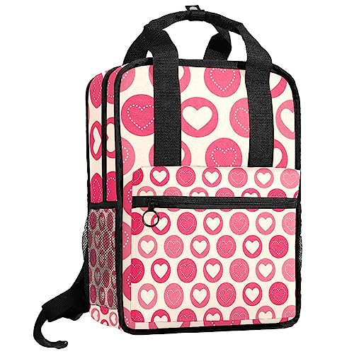 Cartable pour filles et garçons multicolore à bretelles réglables motif géométrique