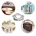 LUCY WEI 4 Pcs Rodamiento Placa Giratorio Lazy Susan, Placa Giratoria Cuadrada...