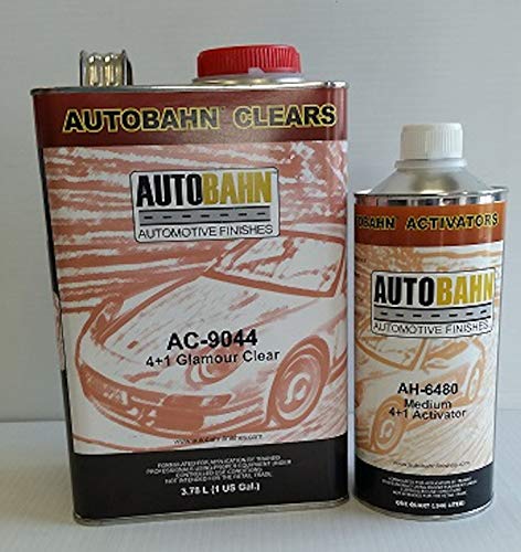 AUTOBAHN AC-9044 4+1 /AH-6480 MEDIUM ACTIVATOR 4:1 GLAMOUR URETHANE CLEARCOAT WET WET LOOK RESTORATION CAR PAINT SUPPLIES