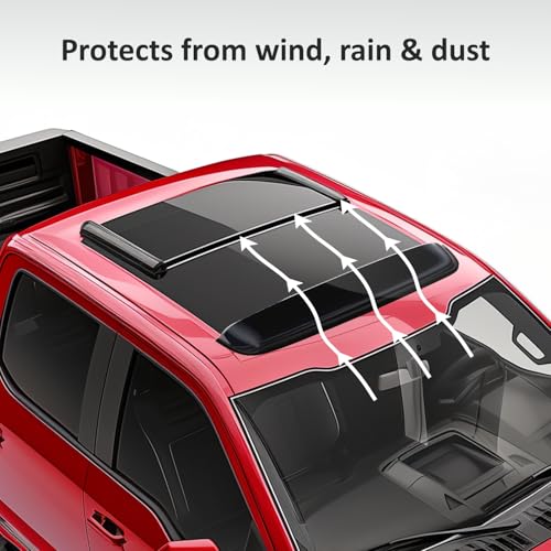 Image of Extra Durable Sunroof Visor Wind Deflector for Sun /Moonroof (35.6 inch inch) - Universal Sunroof Deflector Tool-Free Install - SR11005