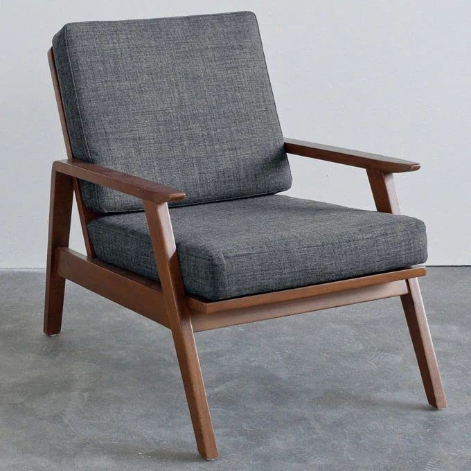 LEGEND HOME FURNITURE Sheesham Wood 1 Seater Sofa Set for Living Room Furniture Wooden Sofa Set Single Seater for Home & Office (One Seater Sofa, Natutal Finish)