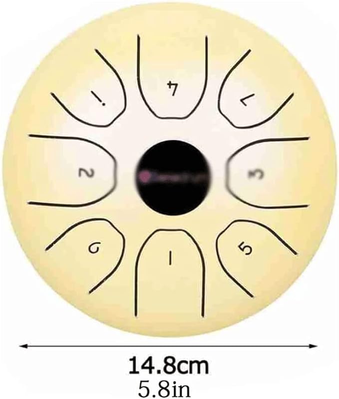 Mini Steel Tongue Drum portátil de 5.5 pulgadas miniatura 2