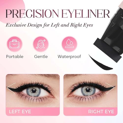 Rotating Eyeliner Stamp Pen waterproof negro y marrón miniatura 5