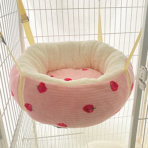 Tingchao Pet Cage Hammock Soft Pet Bed Suitable For Ferret Cotton Hammock Guinea Pig Hamster Gerbil Kittens Cats Cage (1 Pcs),L,D #TOP23