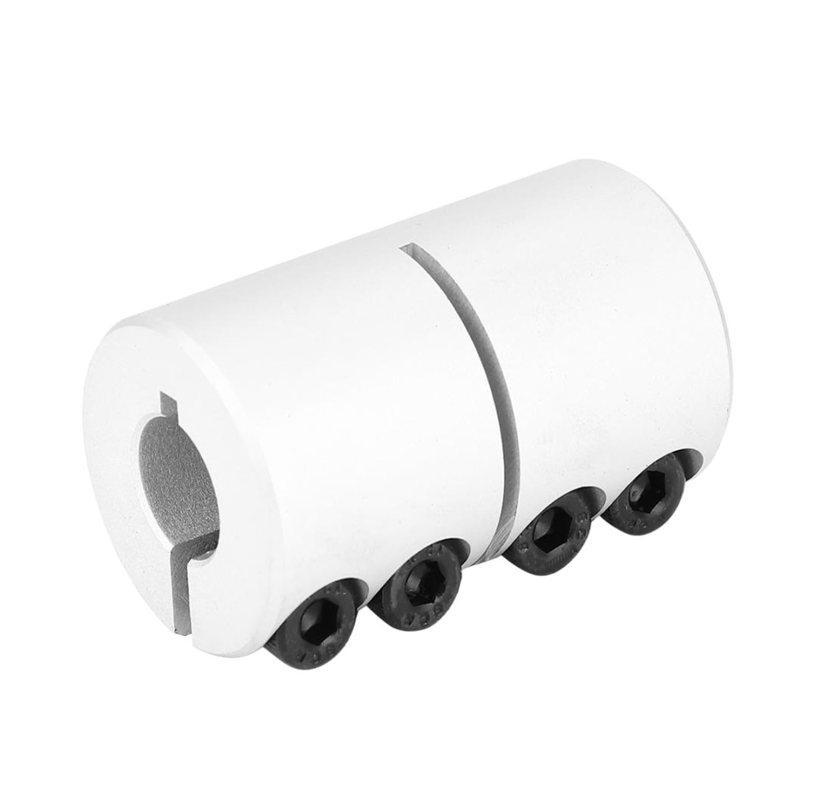 Rigid coupling,Stainless steel rigid coupling 1pcs D25L40 Clamping Rigid Coupling Aluminum Alloy Machine Shaft Coupling(6.35 to 8)