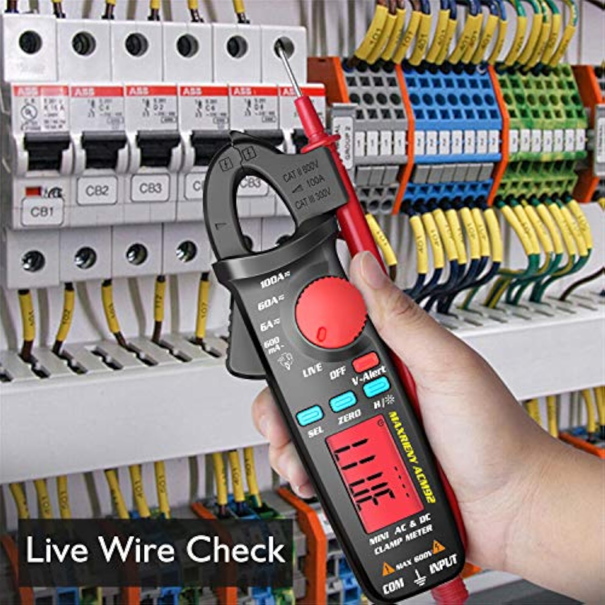 Digital Multimeter Clamp Tester, 6000 Counts