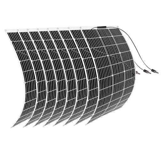 800W Flexible Solar Panel (8 piezas) resistente al agua Solar Módulo,Monocristalino Solar Panel, para RV, coche, camping, barco.