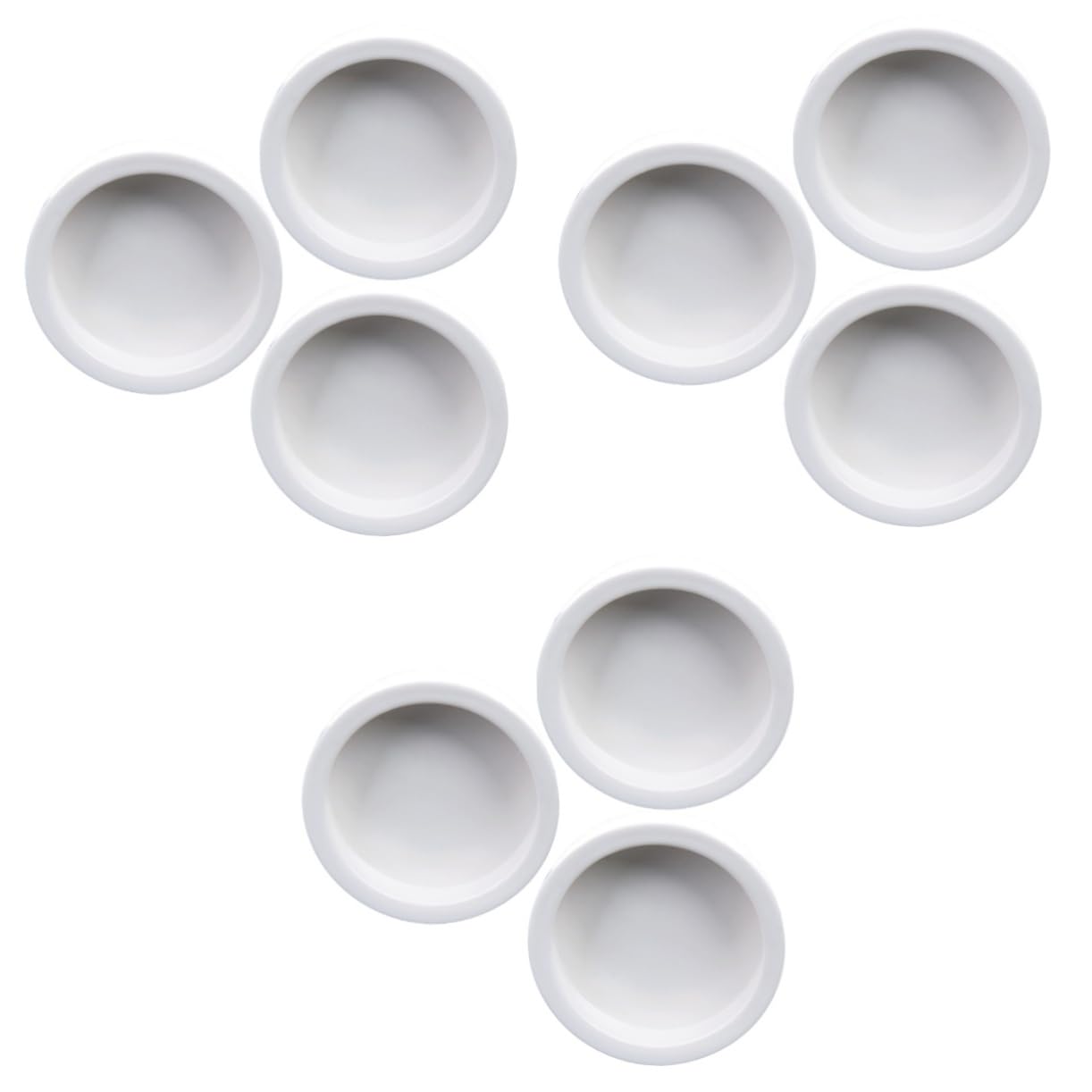 WOONEKY 9 Pz mangiatoia per rettili per rettili Ciotola per Cibo per lucertole Ciotola di rettili reptivit Ciotola per rettili in Ceramica Alimentatore per rettili Bianca