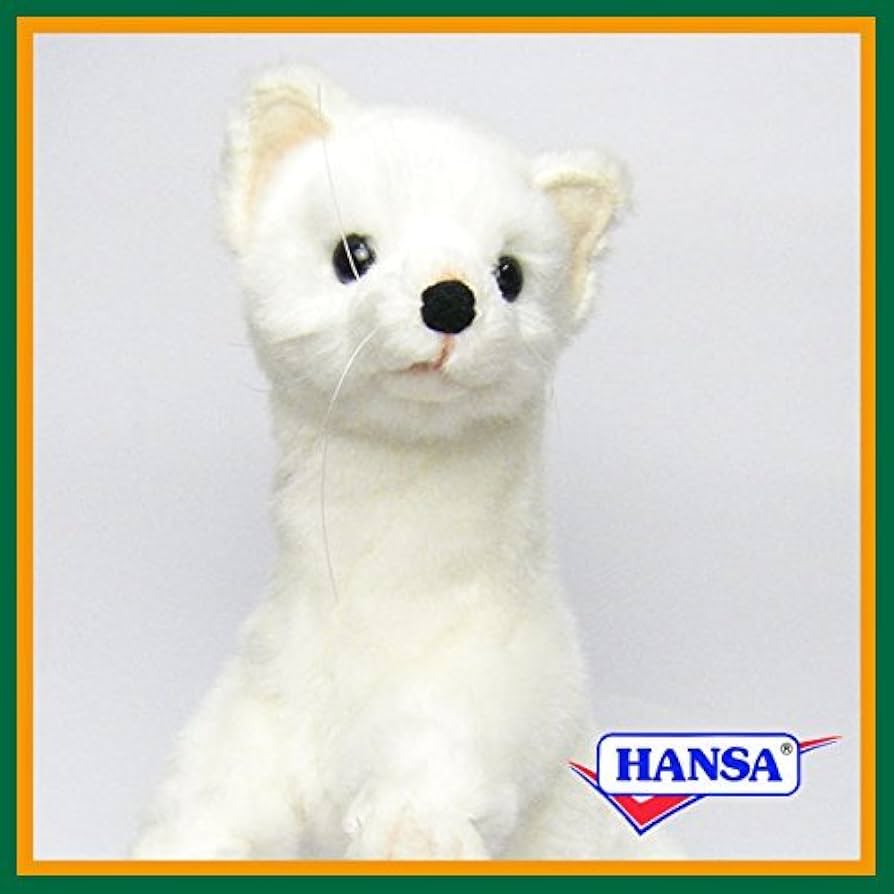Amazon.co.jp: HANSA ハンサ ぬいぐるみ 4860 オコジョ 30 ERMINE