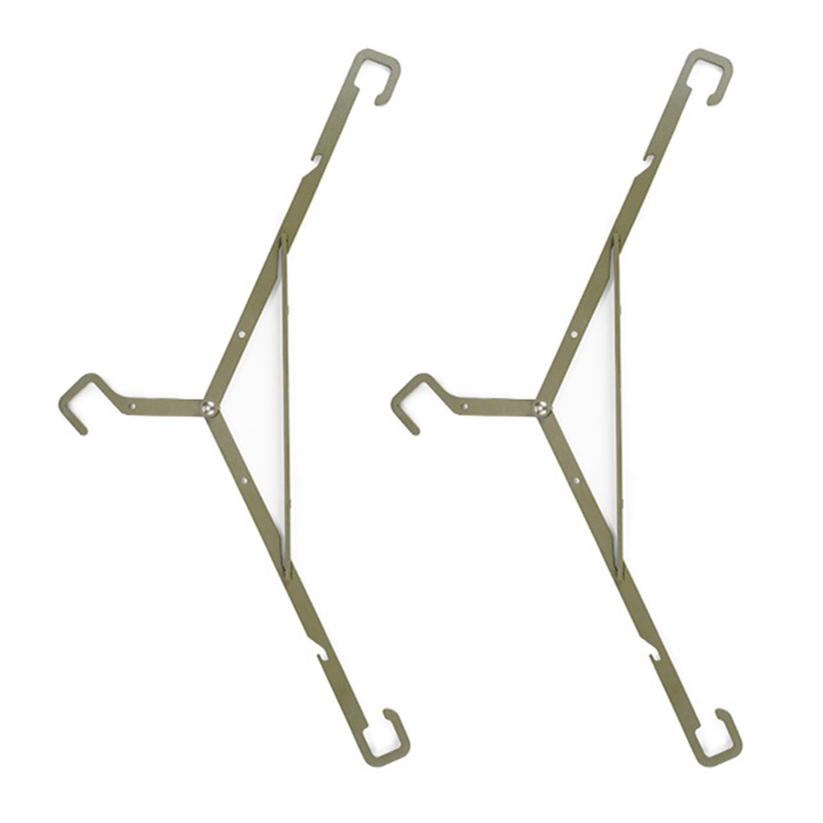 Oxxggkao 2pack Multifunctional Folded Hangers Camping Clothes Hangers Light Weight Hangers for Business Travelers and Campers