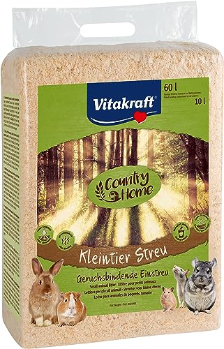 Vitakraft - Country Home, Viruta para Todo Tipo de Roedores, Lecho Absorbente e Higiénico - 60 L