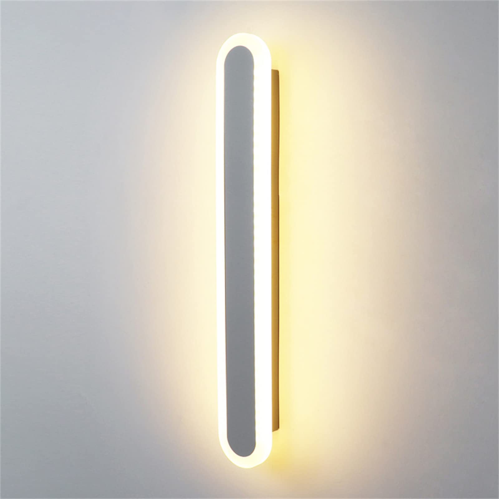 Generisch Lichtleiste Mit Einstellbarer Farbtemperatur, Dreistufiger Dimmung, Flimmerfrei, Aus Reinem Aluminium, Rostfrei Und Langlebig (Grey 80cm 38W)