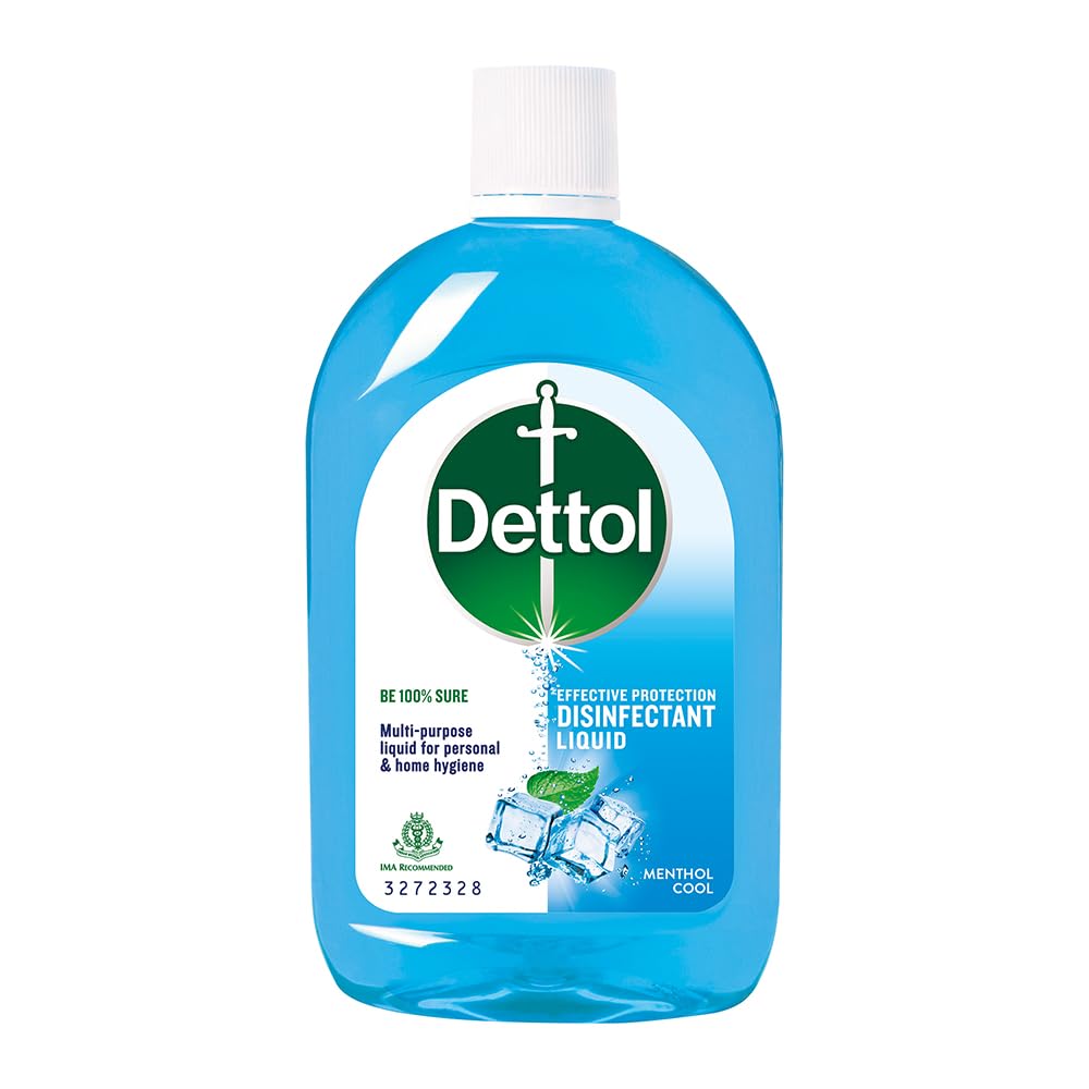 Dettol Liquid Disinfectant for Personal Hygiene, Surface Disinfection, Floor Cleaner (Menthol Cool, 550ml)