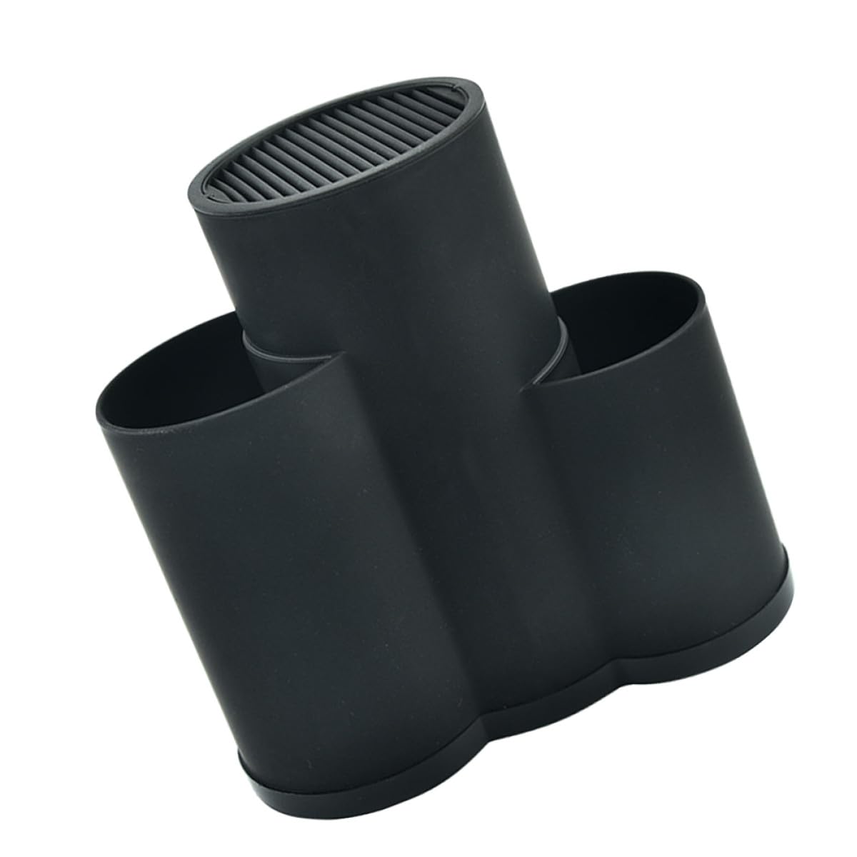 Porte-couteaux noir cuisine et support de rangement pour blocs de couteaux et grands ustensiles