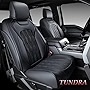 Tundra Car Seat Covers Front Pair, Waterproof Bucket Seat Covers, Truck Pickup Interior Accessories Compatible with 2007-2021 Toyota Tundra CrewMax Double Cab All Cab(FrontPair, Black)