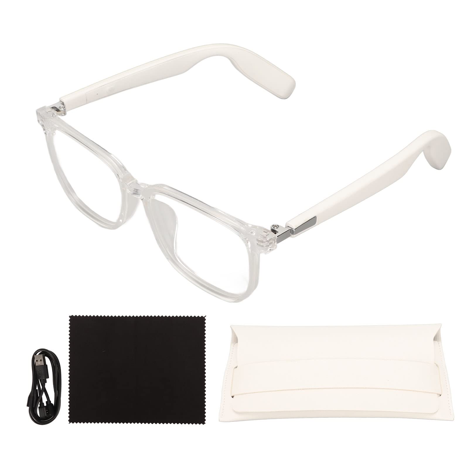 Cuifati Gafas Inteligentes Inalámbricas con de Oído Abierto BT5.3 para
