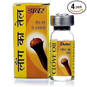 DABUR MS Agencies Clove Oil (2 ml) - Pack of 4