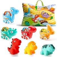 lerrbo 7 PCS Dinosaur Toys with Playmat/Storage Bag|Baby Toys for 1 2 Year Old Boy|1st Birthday Gifts for Toddler|1 Year Old Boy Gift for Infant 12 18 Months