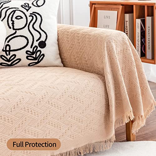 Deep Dream Sectional Couch Covers Sectional Sofa Cover 2 Pieces L Shaped Couch Covers Sectional Couch Cover Couch Covers For Sectional Sofa (71" X 110" 1Pcs + 91" X 134" 1Pcs, Brown) #TOP2