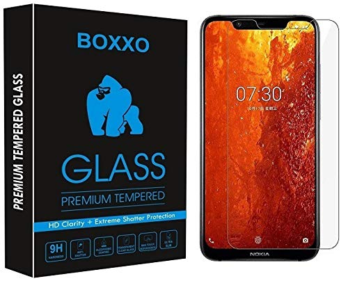 BOXXO Screen Protector for Nokia 8.1 [Tempered Glass Guard] [Gorilla] Easy Installation [Anti FingerPrint] (B082DFD3V2) Amazon Price History, Amazon Price Tracker