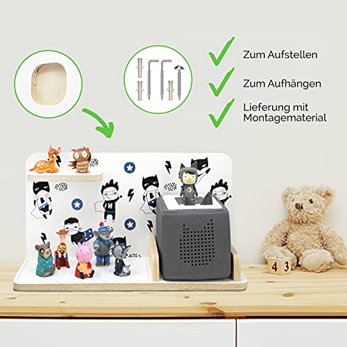 Kinderrek voor muziekbox, motief ster, geschikt voor de toniebox en ca. 25 tonies, cadeau, cadeau-idee, spelen, opzetten… - Afbeelding 4