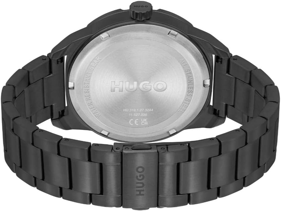 HUGO Men's #Grip 46mm Quartz Multifunction Watch |Water Resistant | Premium Sport Timepiece for Everyday Casual Wear