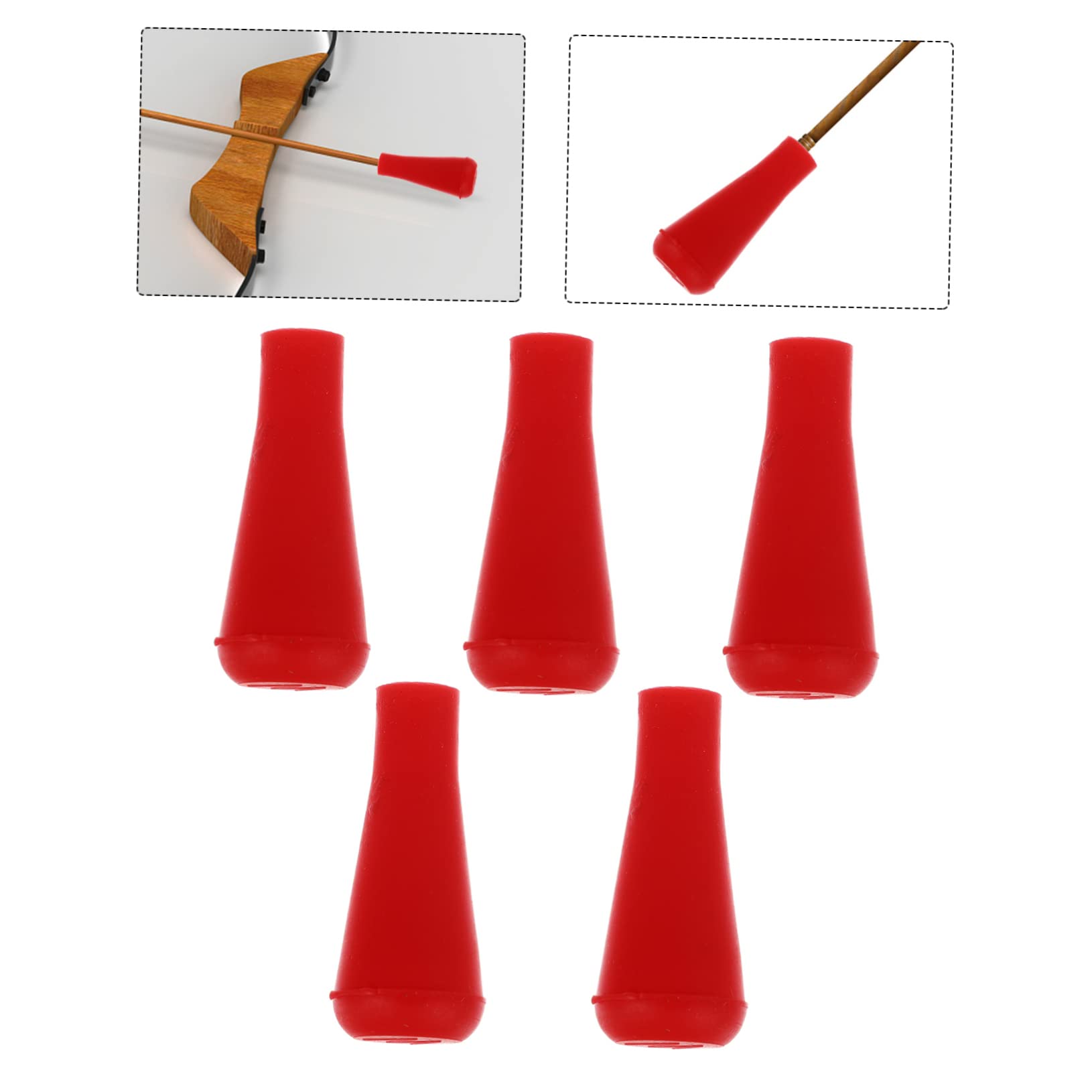 SUPVOX 6mm Rubber Arrowheads Arrow Tips for Archery Practice Target Shooting