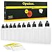 Produktbild Oputec 50 x 50 ml Liquid-Flaschen mit Tröpfler | Spar-Paket | Lebensmittelecht | Weiche PE Kunststoff-Flaschen Set | Leere Liquid-Behälter, Plastik-Flaschen | inkl. 50 Beschriftungsetiketten