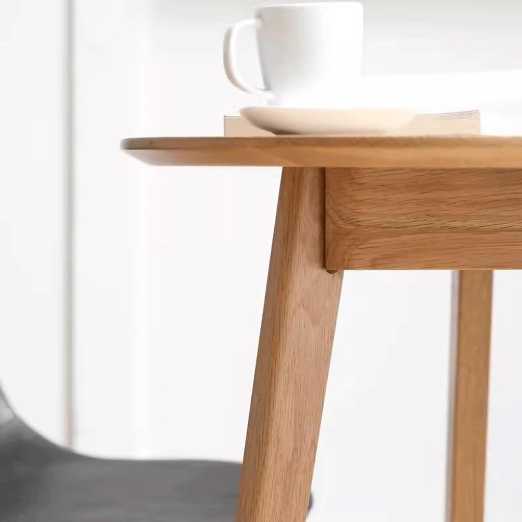 Wohnzimmermöbel Massivholz Kleiner Runder Tisch Verhandlungssofa Beistelltisch Kaffee Nordic Balkon Freizeit Beistelltische Wohnzimmer(A)