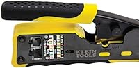 Vista 11 de Klein Tools VDV226-110 Crimpadora de cables de datos modulares con trinquete / Pelacables / Cortador de cables para conectores estándar RJ11/RJ12