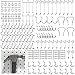 TUPARKA 170Pcs Pegboard Hooks Assortment Peg Hook Organization with Peg Locks