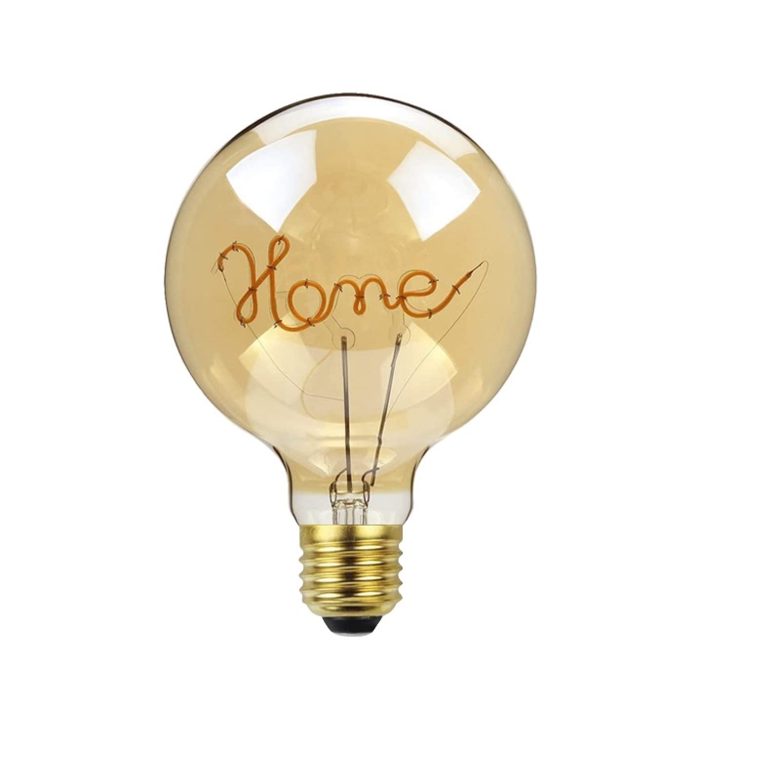 LEEVUS Ampoule Edison vintage 1 pièce rétro Edison à filament LED G125 Decoracion en verre vintage