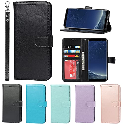 Eastwave �T���X�� �M�����N�V�[ S8 �P�[�X for Samsung Galaxy S8 Case �蒠�^ for galaxyS8 ���z�^ �J�o�[ �P�[�X �X�g���b�v�t�� PU���U�[ �J�[�h���[ ���u���X�^���h �@�\ ���邢�F �����}�O�l�b�g?