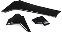 Vista 2 de Control central del coche Decoración Panel Trim Accesorios 3 unids para Mercedes Benz GLE GLS ML GL Clase 320 350 400 2012-2019 (negro)