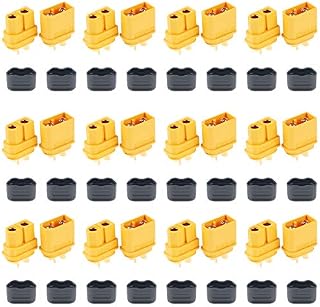 12 Pairs XT60H Connectors Plug Upgrated of XT60 Sheath Female and Male Connector For RC Model and More