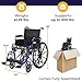 Drive Medical Blue Streak Wheelchair with Flip Back Desk Arms, Swing Away Footrests, 16 Inch Seat