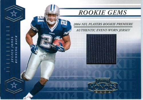 2004 Playoff Homors Authentic Julius Jones Rookie Game Worn Jersey Card