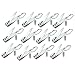 12 Pcs Nail Clippers For Fingernails By YWQ - Swing Out Nail Cleaner/File - Popular Gifts For Men & Women - Best Sharp Stainless Steel Clipper - Wide Easy Press Lever